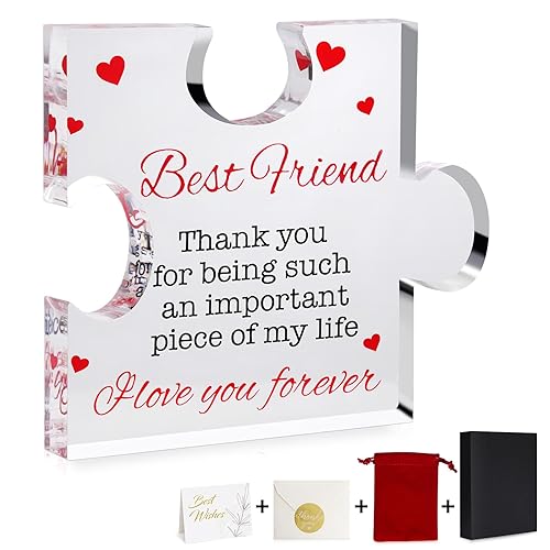 Gifts for Friend Engraved Acrylic Plaque - Personalized Birthday Christmas