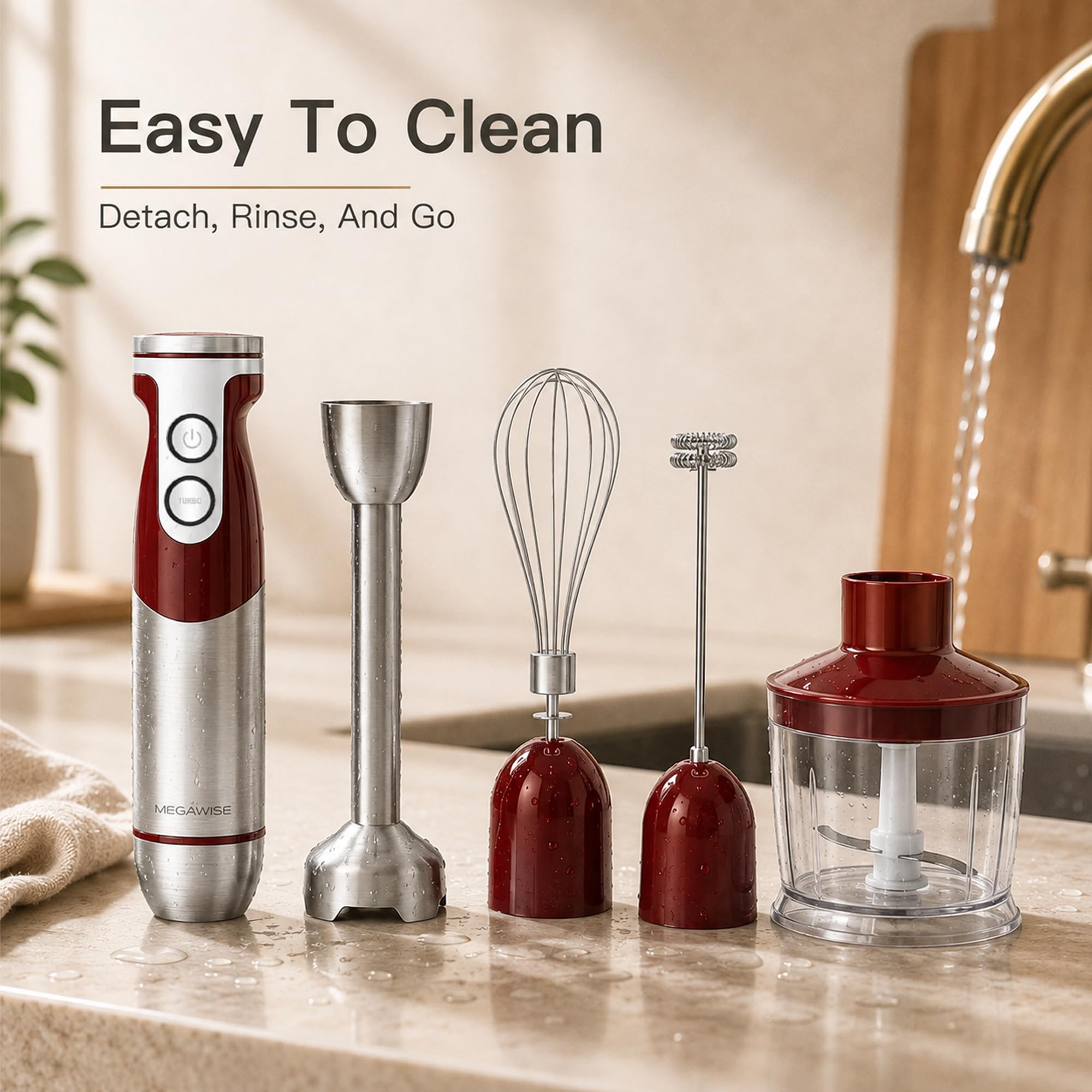 MEGAWISE Hand Blender - Powerful 5-in-1 -5 MEGAWISE Hand Blender - Powerful 5-in-1 -5