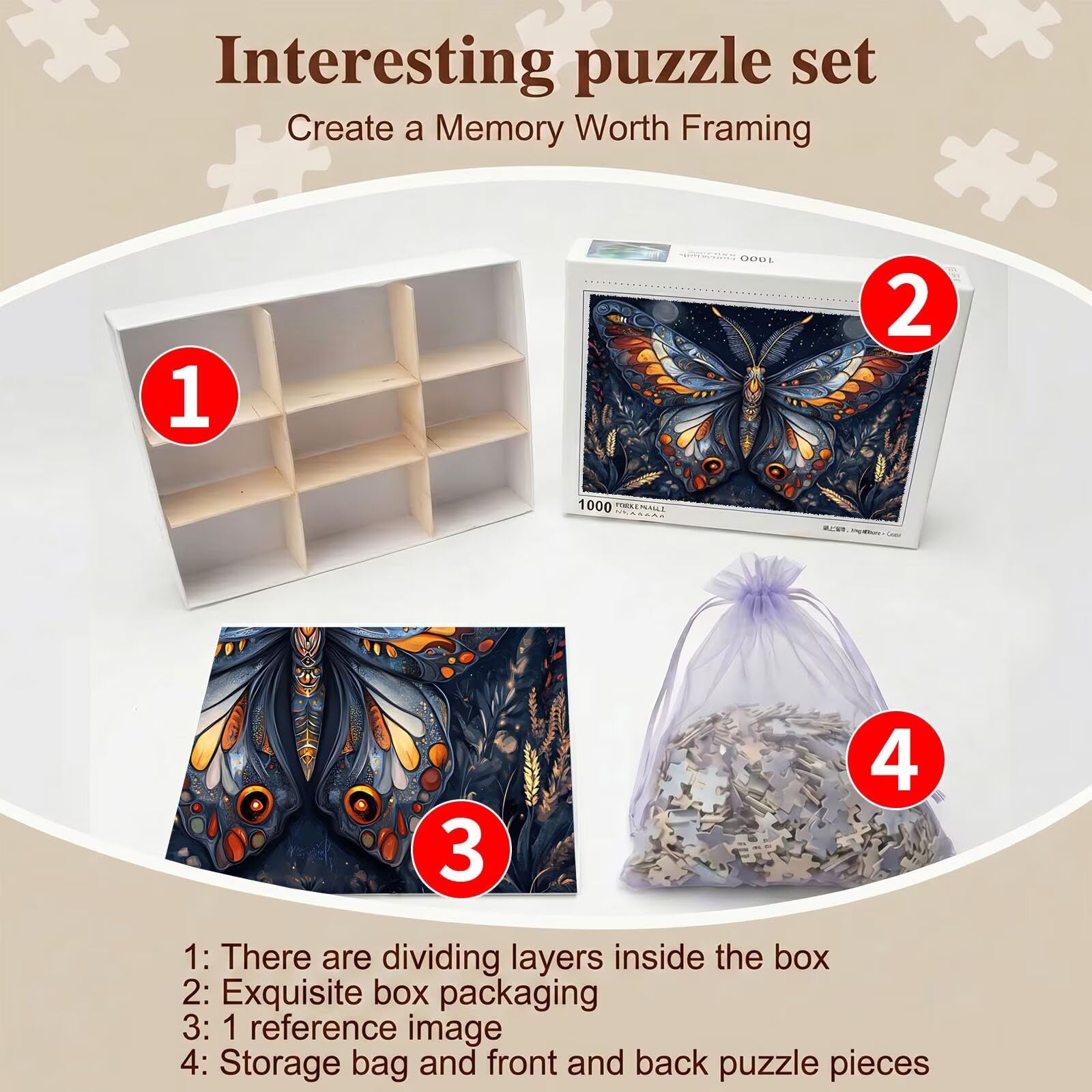 Puzzle 6000 Teile, Holzpuzzle Erwachsene 179 x 105 cm, Kniffliges Denksport Spiel, Großer Puzzlespaß für anspruchsvolle Liebhaber, Familienspiel, Puzzles für Dekor und Geschenk Tier Traum f0-156