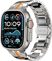 Vista 49 de WINGLE Correas de titanio para Apple Watch Band Ultra 3/2/1 Band Ultra de 1.929 in Series 11 10 1.811 in 1.772 in 1.732 in 1.654 in SE 3/2/1 Series