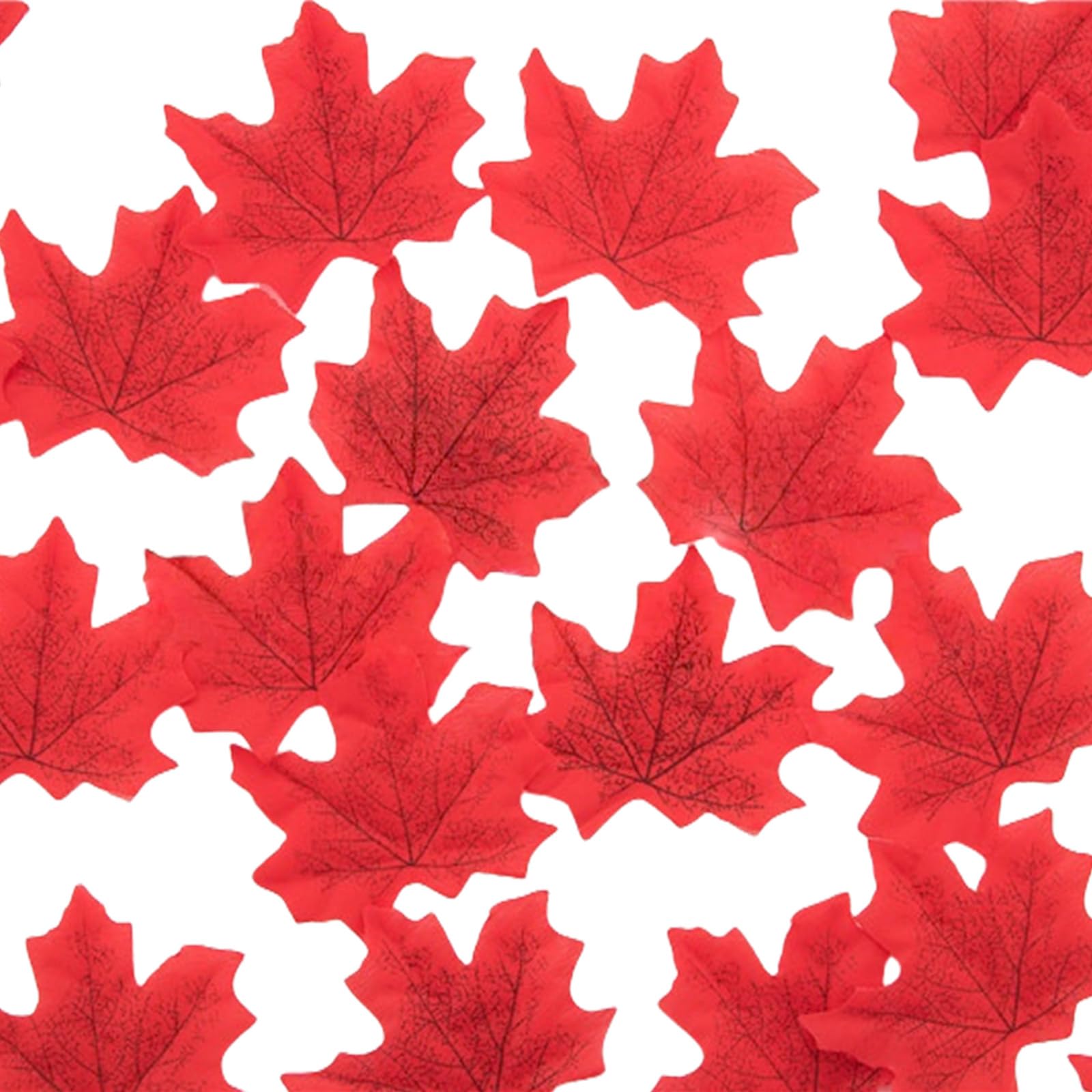 NEWFT 50Ps 8CM Realistic Maples In Assorted Color For Autumn Crafts And Party Decoration