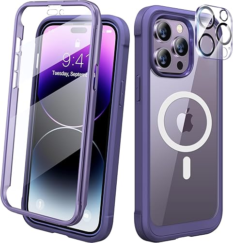Miniatura 157 de Diaclara Funda magnética diseñada para iPhone Air, protector de pantalla de cuerpo completo, compatible con MagSafe, funda militar a prueba de Azul