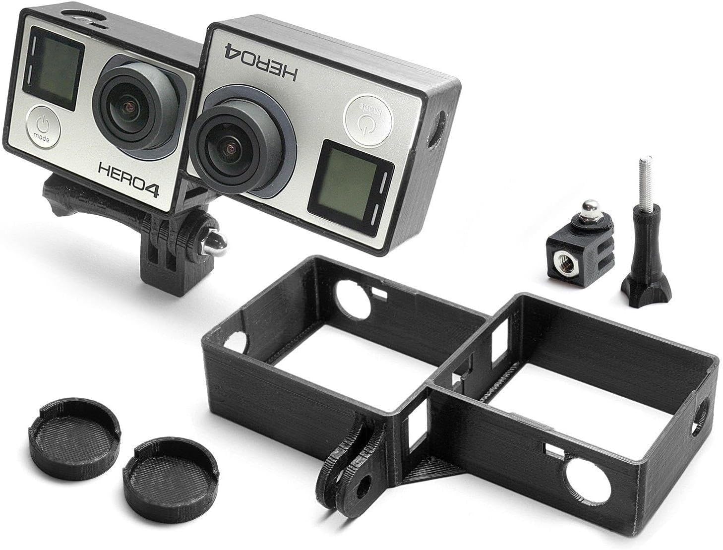 3D Frame & Tripod Mount for GoPro Go Pro HD HERO 4 Black Accessory Adapter- USA