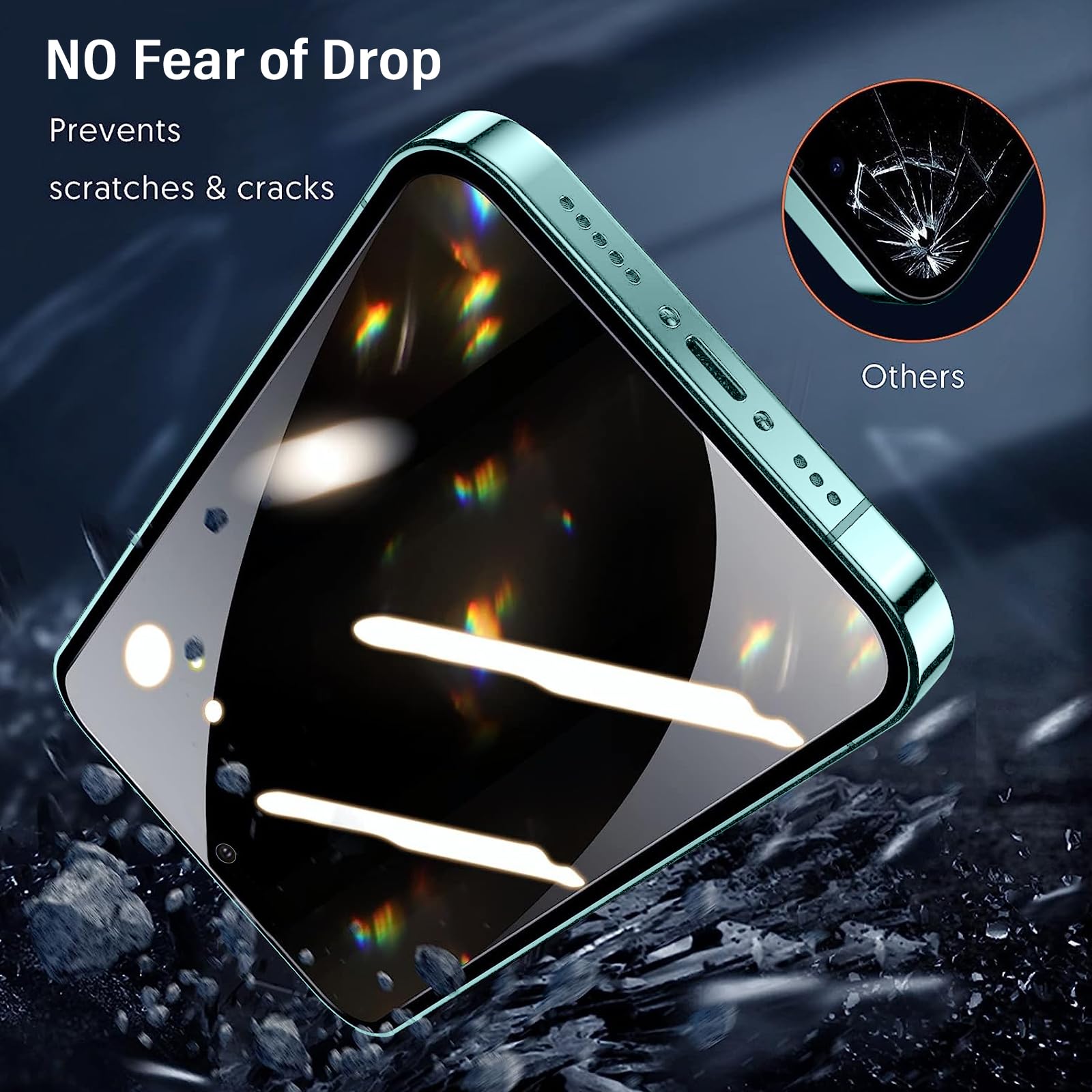 Wookfiss Vetro Temperato Per Xiaomi Poco X3 NFCPellicola Protettiva 2 Anti Graffi Hd Trasparenza Protettiva Film For Xiaomi Poco X3 Nfc 136127s