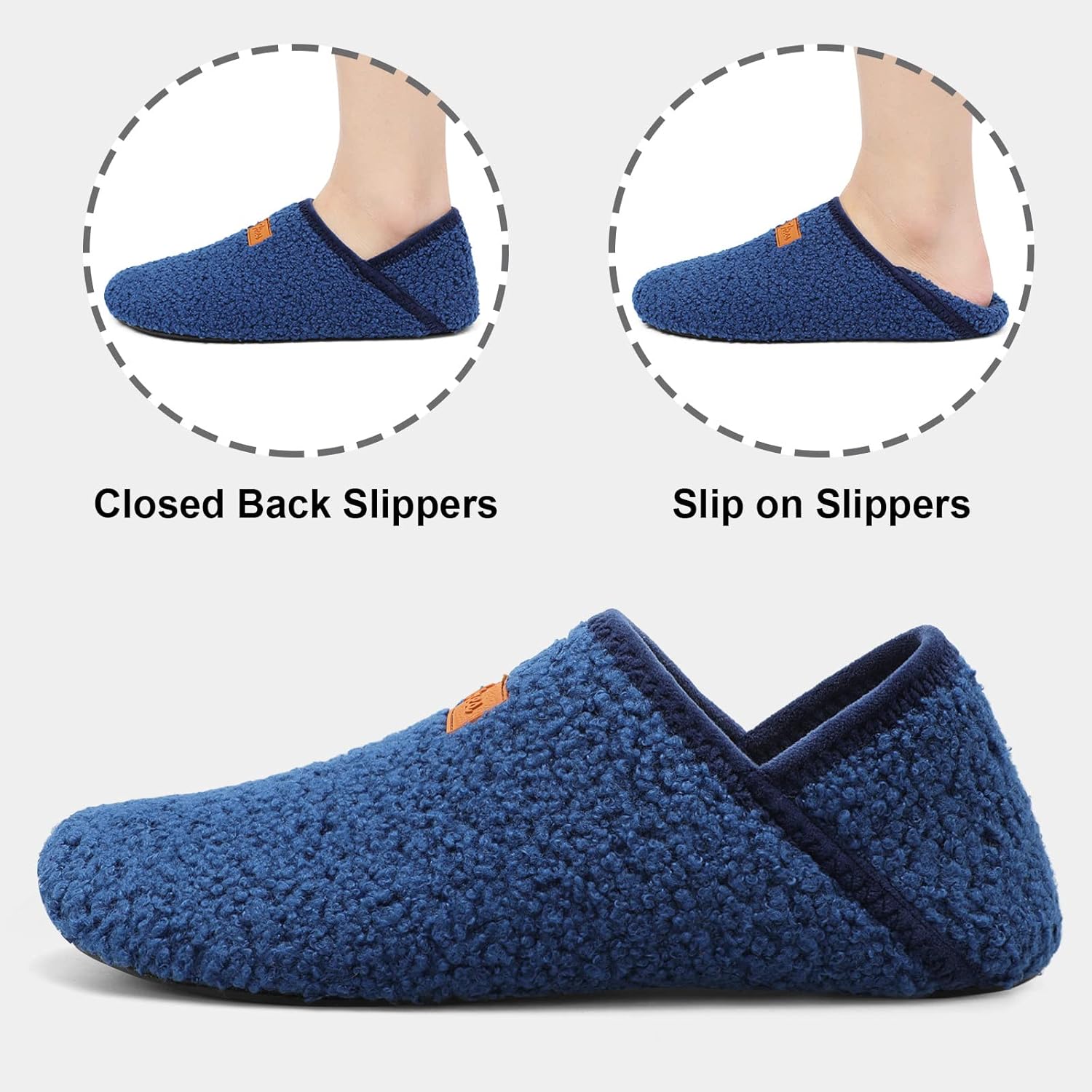Fires Womens Mens Slippers with Rubber Sole Soft-Lightweight House Slipper Socks Around House Shoes Non Slip Indoor/Outdoor - Image 4