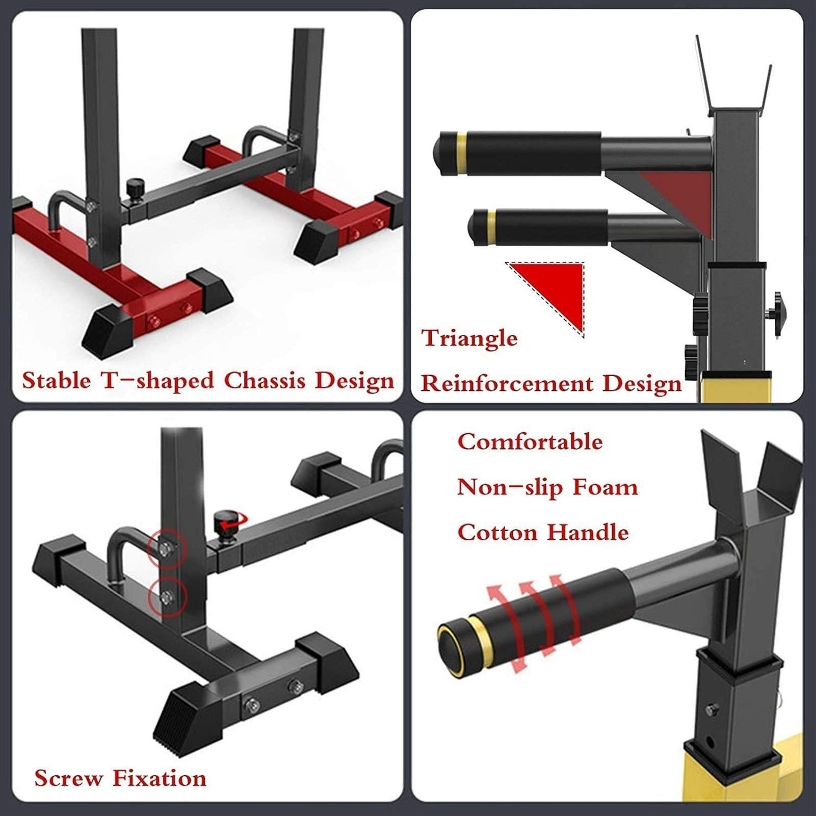Squat Rack Wsporniki półek wewnątrz Pojedynczy pręt równoległy hantle ławka stojak ciśnieniowy łóżko do podnoszenia ciężarów Sprzęt do ćwiczeń w domu Wielofunkcyjny