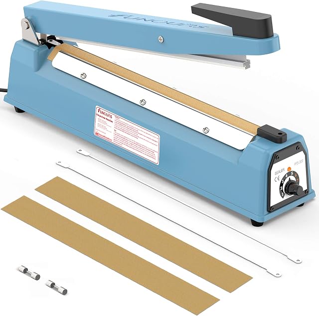 Heat Sealer 300mm, Impulse Bag Sealer Sealing Machine Packing Seal Closer Fresh Handheld Sealer
