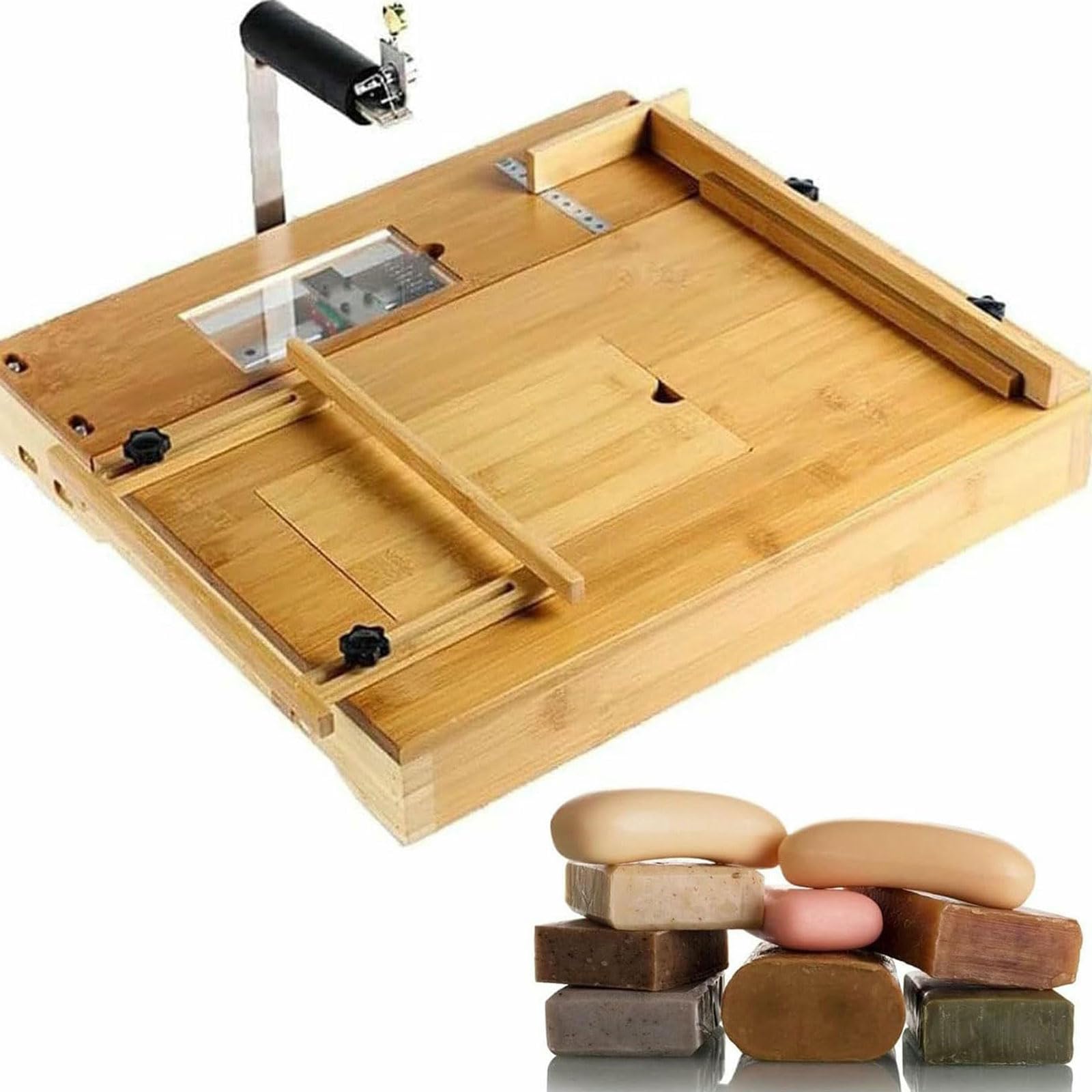 Questo Taglia Sapone Professionale, Strumento di Taglio in Legno Regolabile, Macchina Taglia Sapone, Finestra di visualizzazione Trasparente, con Scatola di stoccaggio Nascosta per Sapone Fa