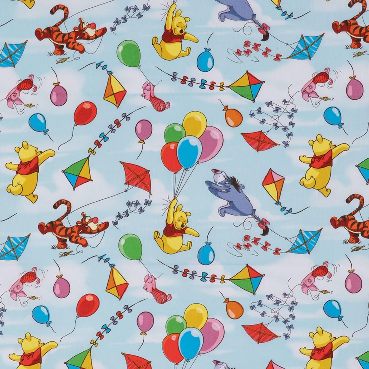 Hobby Lobby Pooh Balloons & Kites Cotton Calico -1 Yard Piece