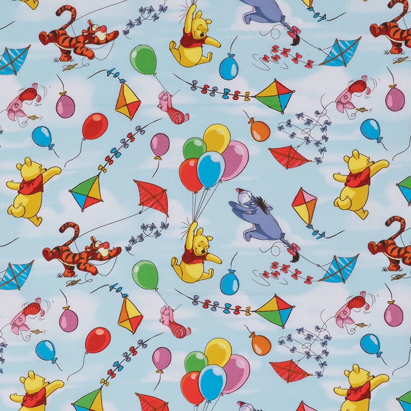 Hobby Lobby Pooh Balloons & Kites Cotton Calico 1 Yard