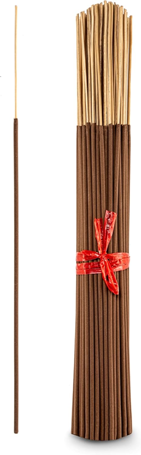 100 Unscented Incense Sticks 11" - 100% Natural Joss and Bamboo Punk Blanks - Great for DIY Aromatherapy Incense Making.