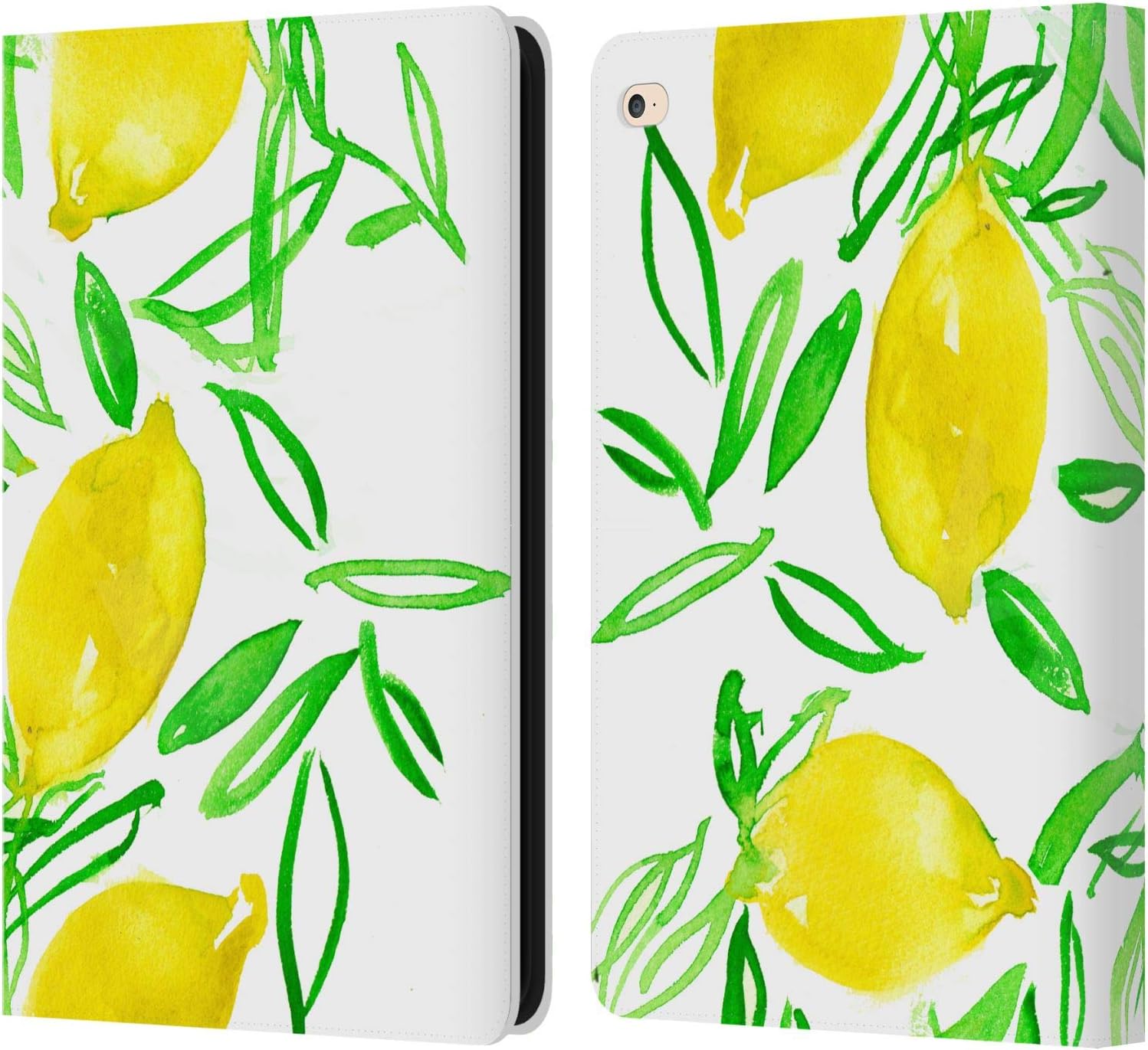 Head Case Designs Officially Licensed Mai Autumn Lemons Paintings Leather Wallet Case Compatible with Apple iPad Air 2 (2014)