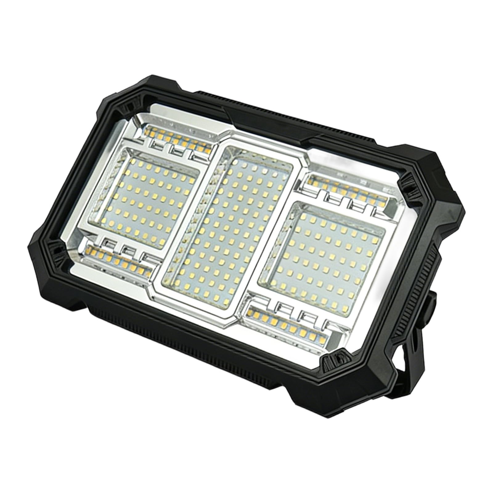 Luz de trabajo LED de 6000 mAh con asa giratoria y parpadeo de emergencia para camping