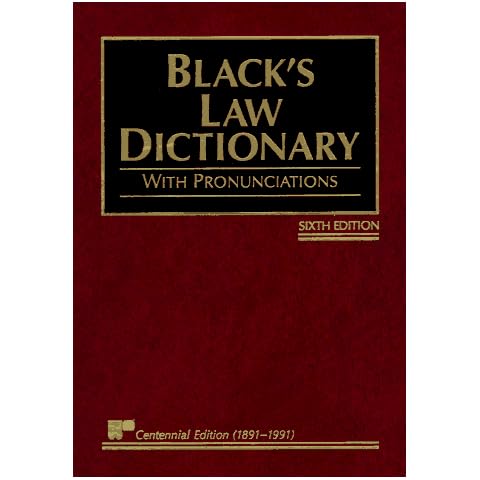 Black's Law Dictionary with Pronunciations, 6th Edition (Centennial Edition 1891-1991) Cover