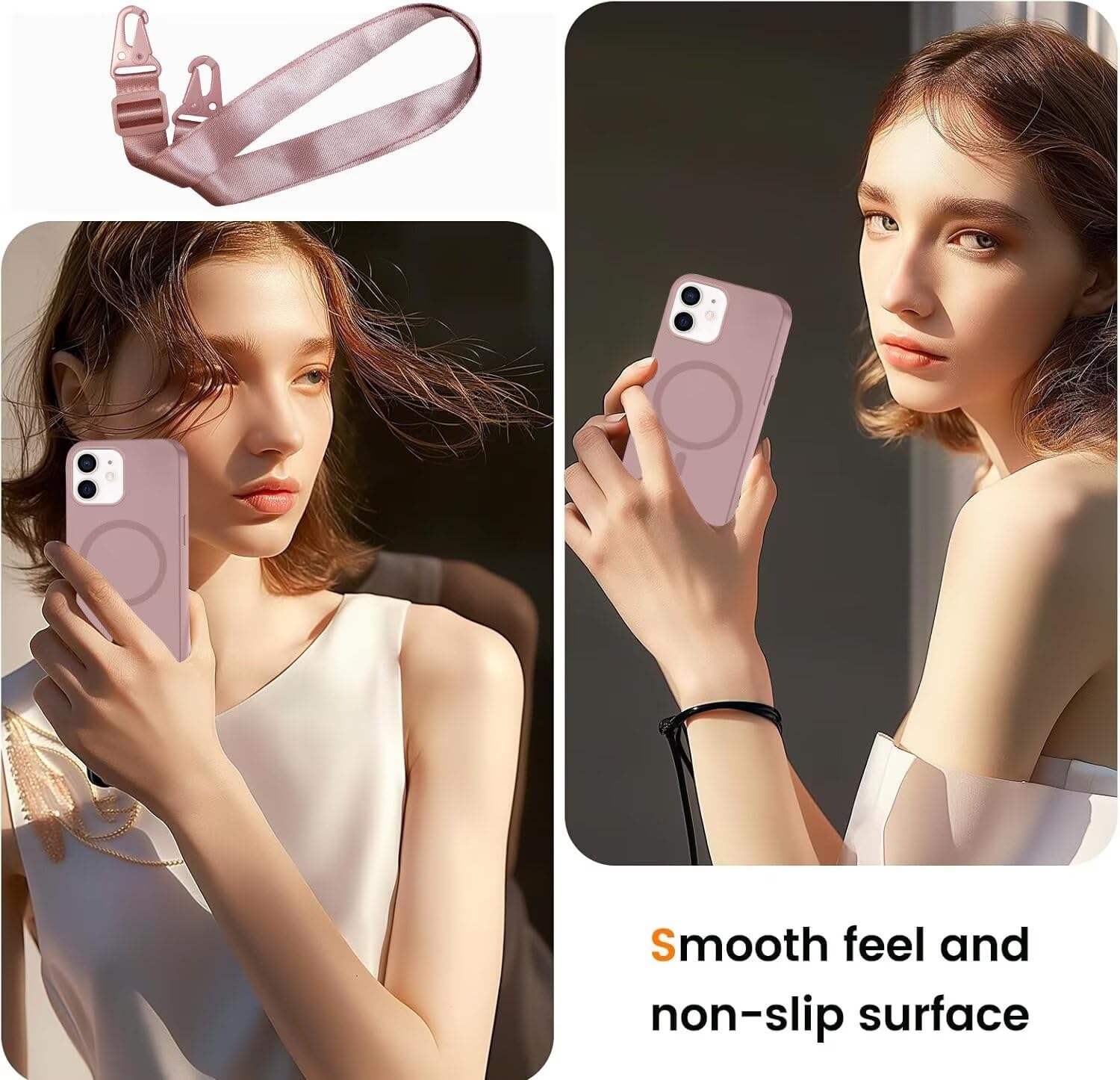 Silicone Morbido Con Collana Regolabile, Colore Verde Scuro