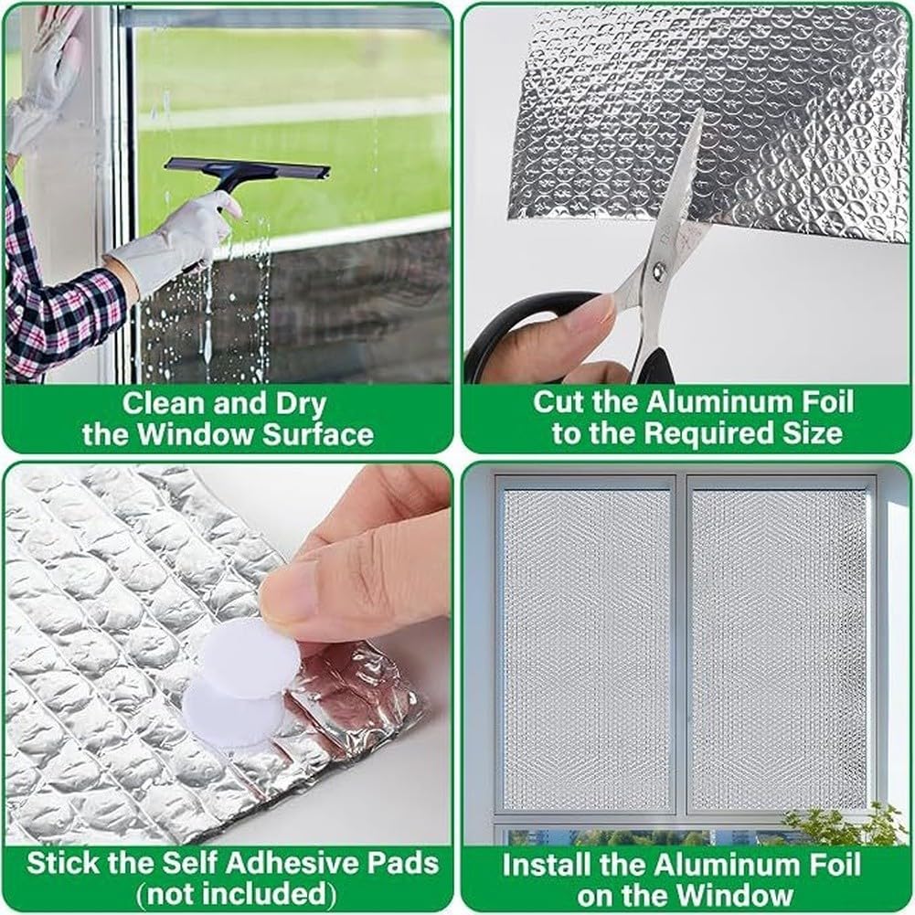 Reflektierende Isolierfolie aus Aluminiumblasenfolie für Fenster und