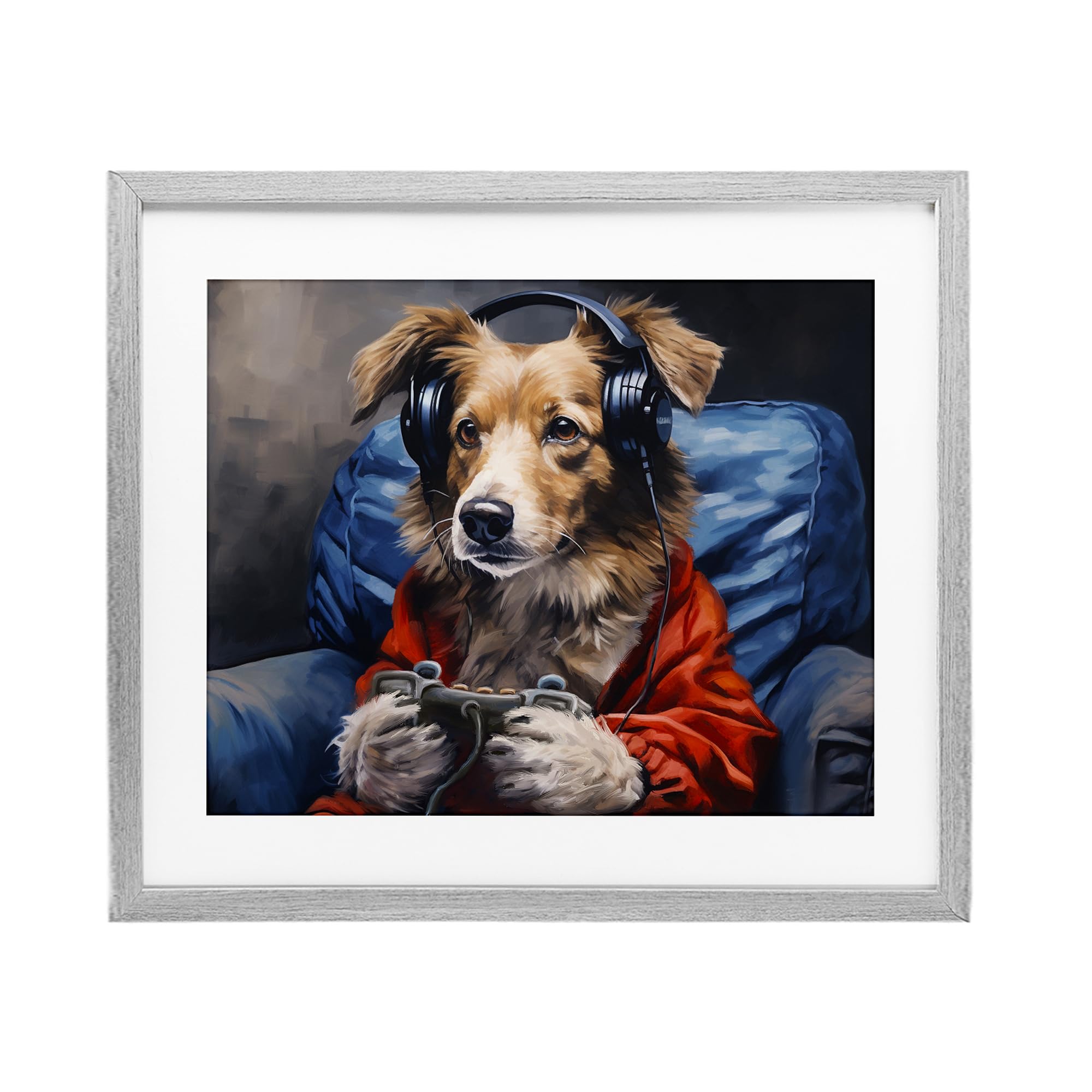 Tableau Game Master Dog Stupell Industries cadre haut de gamme 33x40