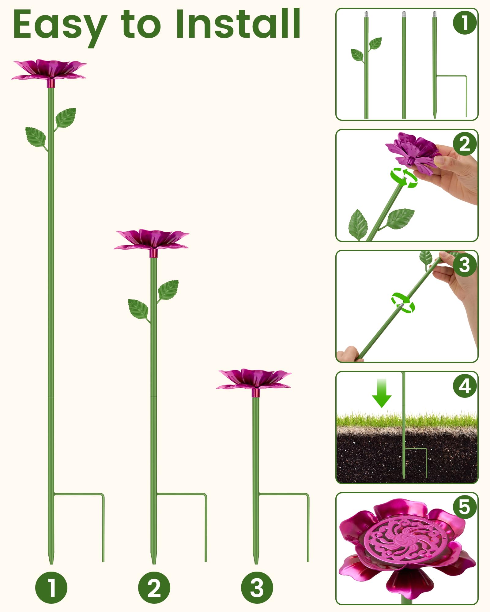 Set da 4 Stazioni di Abbeveraggio per Api con Isola Galleggiante, Vaschette a Forma di Fiore a Doppio Strato per il Giardino, Vaschetta in Metallo per Farfalle e Uccelli (Rosso, Blu, Giallo, Viola)