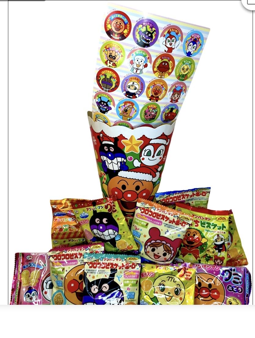 Amazon.co.jp: 不二家 アンパンマンクリスマスブーツ 1個入 : 食品