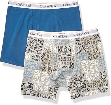 Amazon.com: Calvin Klein Boys' Little Ck Cotton Assorted Boxer Briefs  Underwear, 2 Pack: Clothing, Shoes \u0026 Jewelry