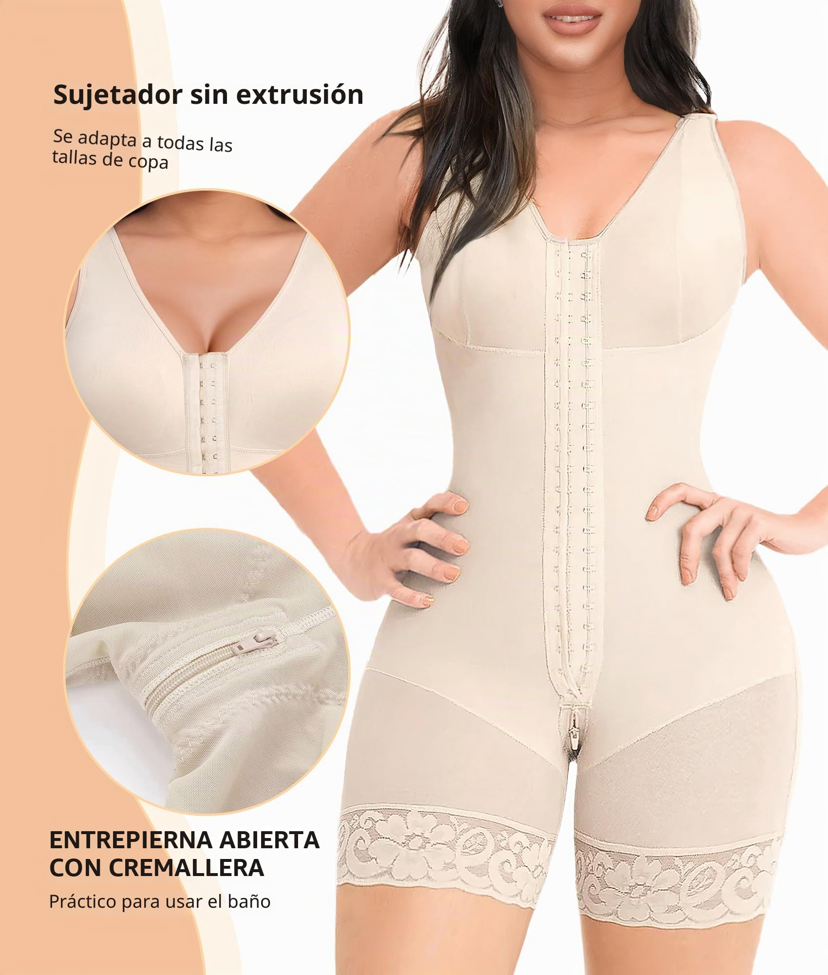 YIANNA Fajas Colombianas Reductoras Mujer Shapewear Body Moldeador Invisible