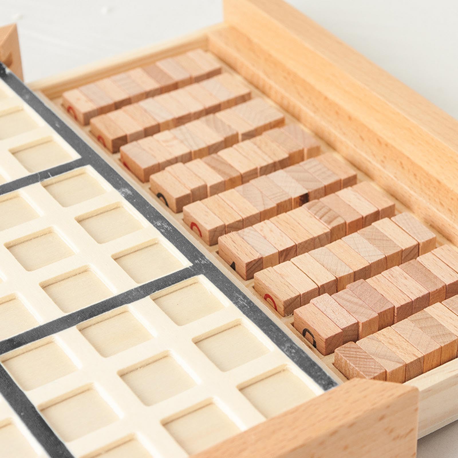 Tavola Sudoku in Legno, Giocattolo, Puzzle, Set di Giochi di Apprendimento Portatile per Bambini, Regalo di Natale, Nero