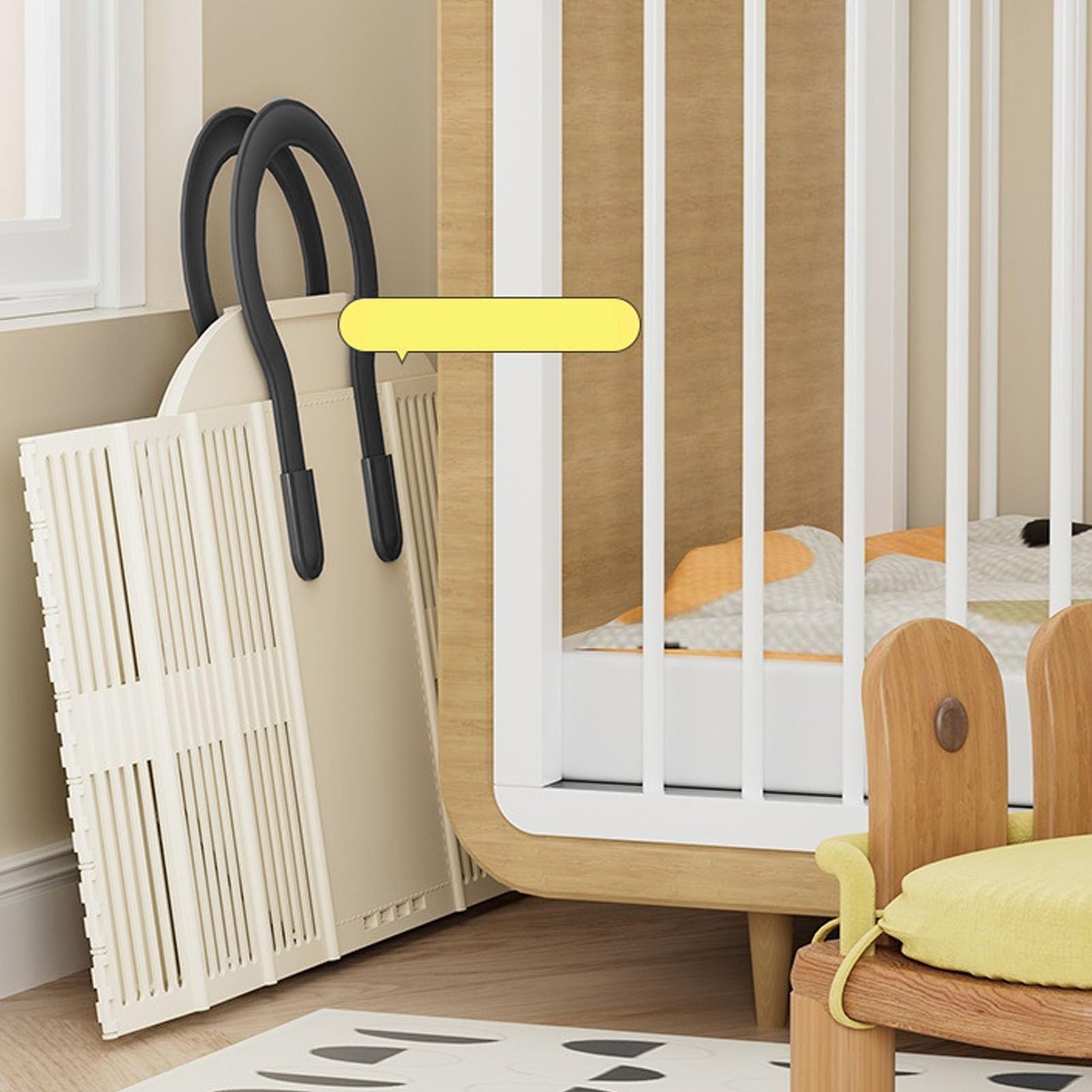 Fockety Cesto per la Biancheria, Cesto per la Biancheria Pieghevole di Grande capacità Organizzatore di Stoccaggio Pieghevole con Manici Robusti Fori di Ventilazione per Bagno Lavanderia