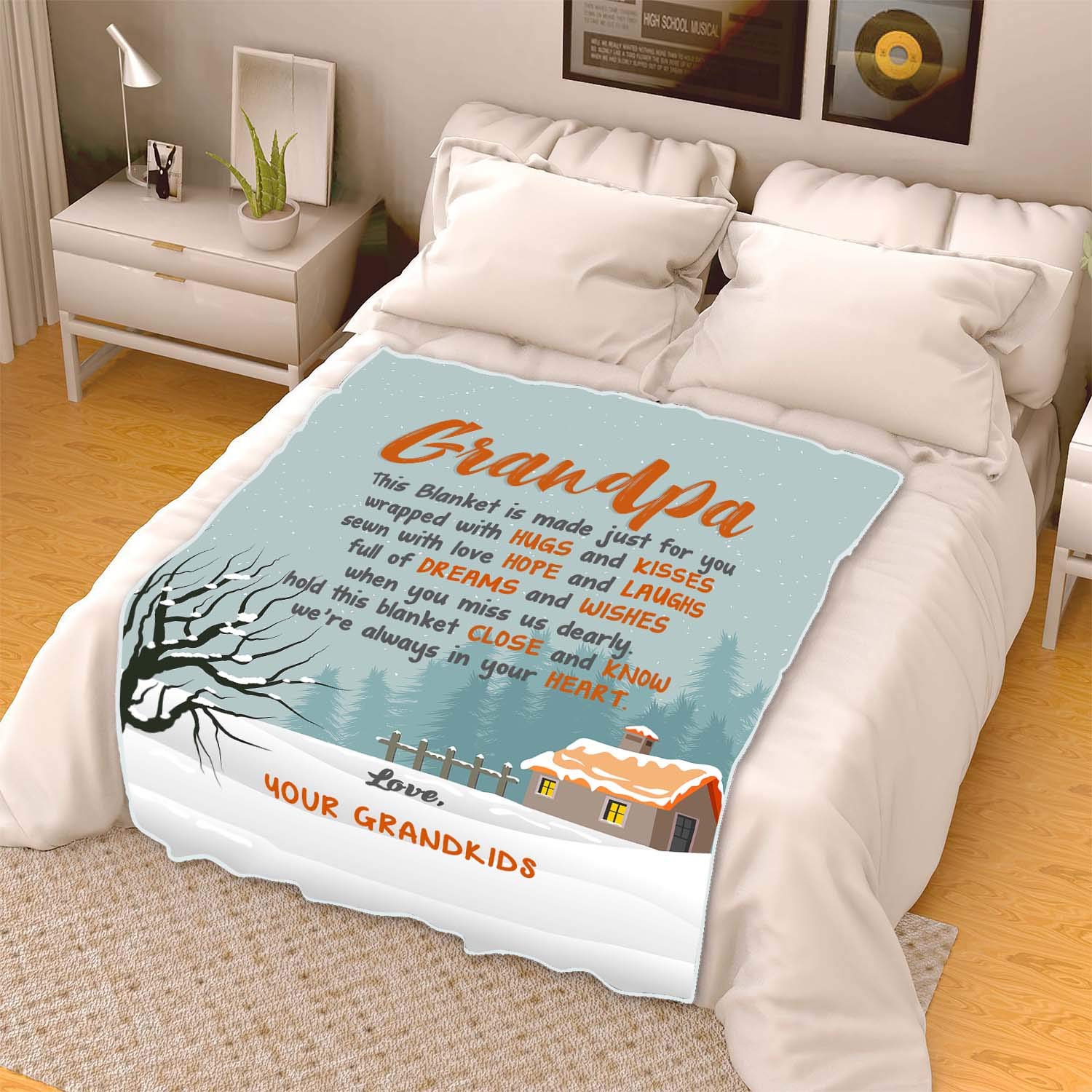 Couverture Personnalisée Pour Grand-mère - Cadeau Pour Grand-mère