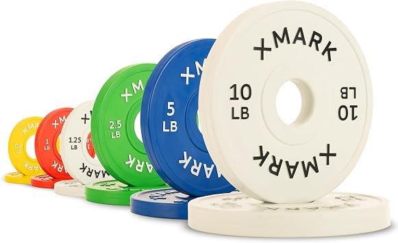 XMARK Competition Bumper Plates for Serious Lifters IWF Premium Bumpers, Pounds LB and Kilograms KG, Available in Sets and Pairs
