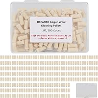 Vista 11 de Cleaning Cotton Wool Felt Cleaning Pellets for Maintenance .22.177.25 Caliber 300 Counts with Storage Box