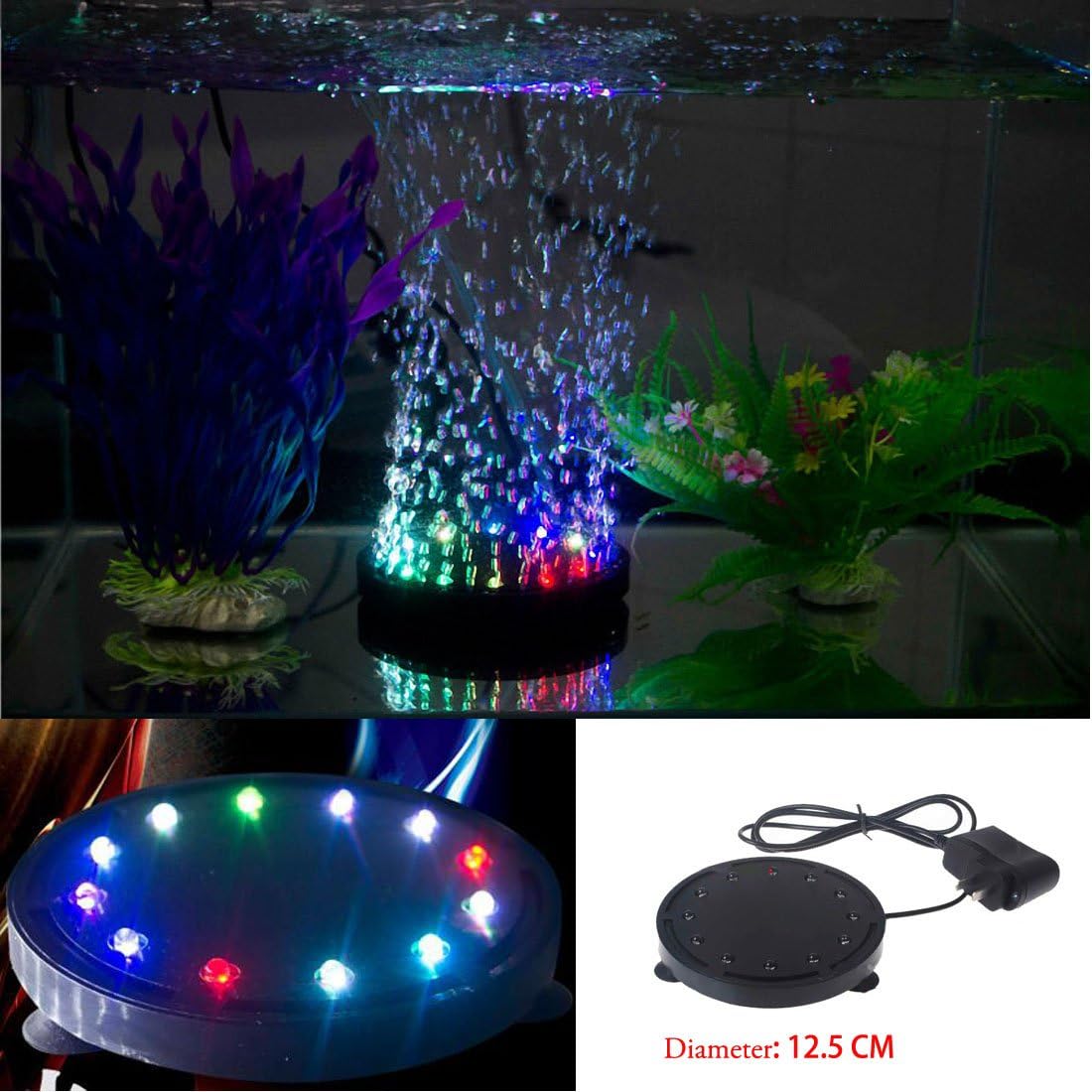 Multi Color Changing Circular 12 RGB LED Underwater