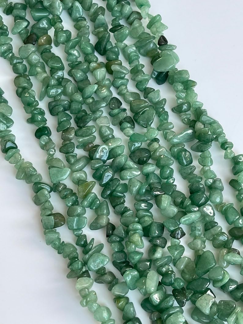 Perles aventurine verte naturelle fabrication bijoux collier bracelet pierre gemme 5mm