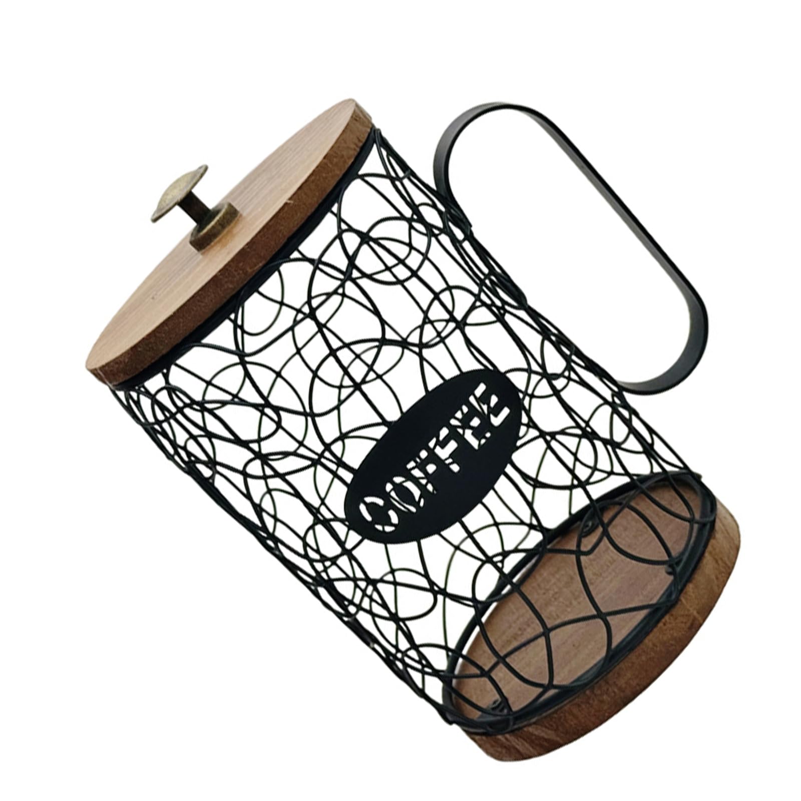 Tsophreniq Multipurpose Coffee Storage Container in Elegant Designs Opening Suitable Accessory for Kitchens Cafes and Offices Dustproof Coffee Box