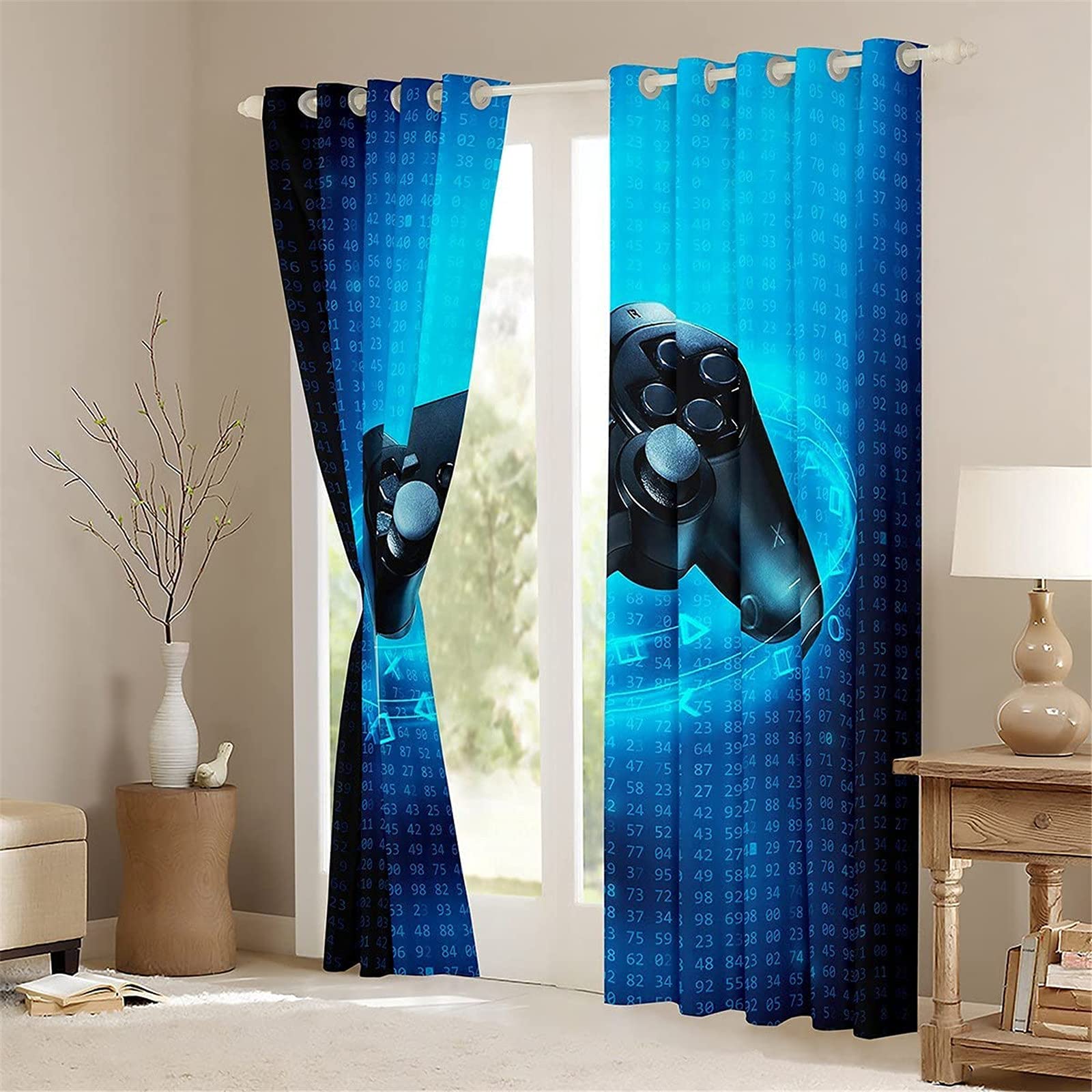 Rideaux Occultants Fgolphd - 100x140cm - Tissu Imperméable Pour Chambre Enfant - 2 Panneaux