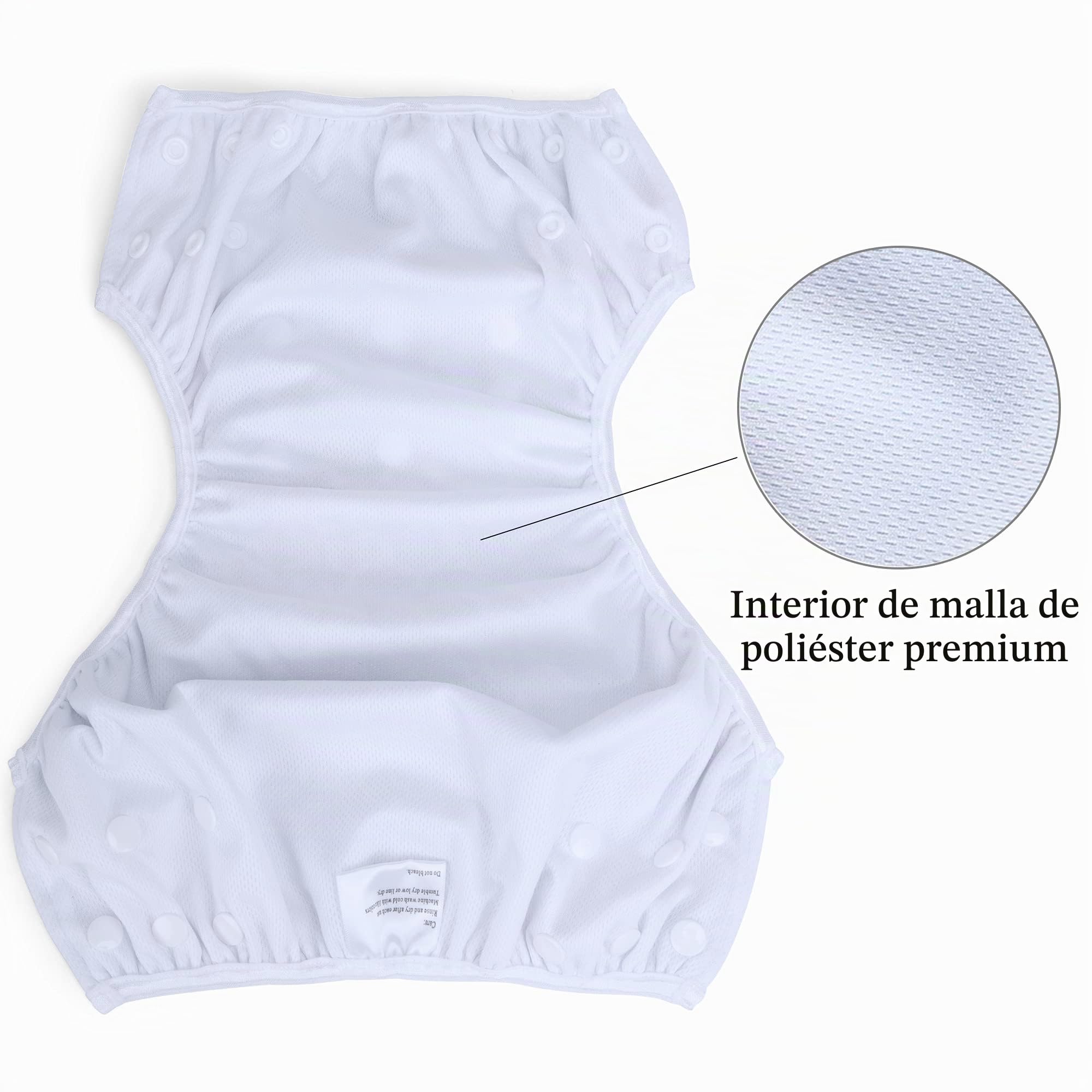 Teamoy pañals nadar lavables(paquete de 2), reutilizables pañales para baño pañales de natación para bebés niño, Ballena + ballena linda