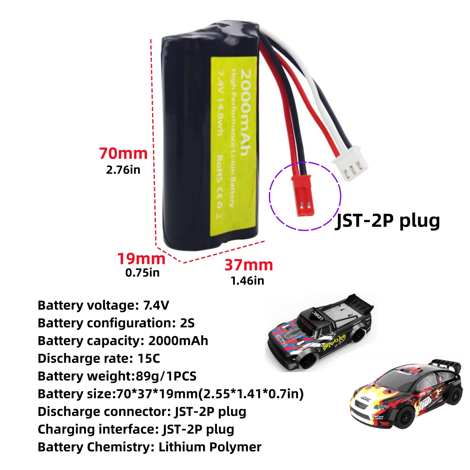 Batería Li-Po 1200mAh Para Drone TT19 – Recargable, 12 Minutos De Vuelo, Incluye Cable De Carga – Repuesto Oficial Para Volar Más Tiempo Batería Li-Po 1200mAh Para Drone TT19 – Recargable, 12 Minutos De Vuelo, Incluye Cable De Carga – Repuesto Oficial Para Volar Más Tiempo
