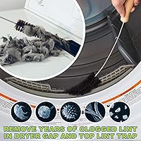 Vista 3 de Kit limpiador de ventilación para secadora Sealegend, manguera de vacío para pelusa, removedor de pelusa, manguera de aspiración para ventilación