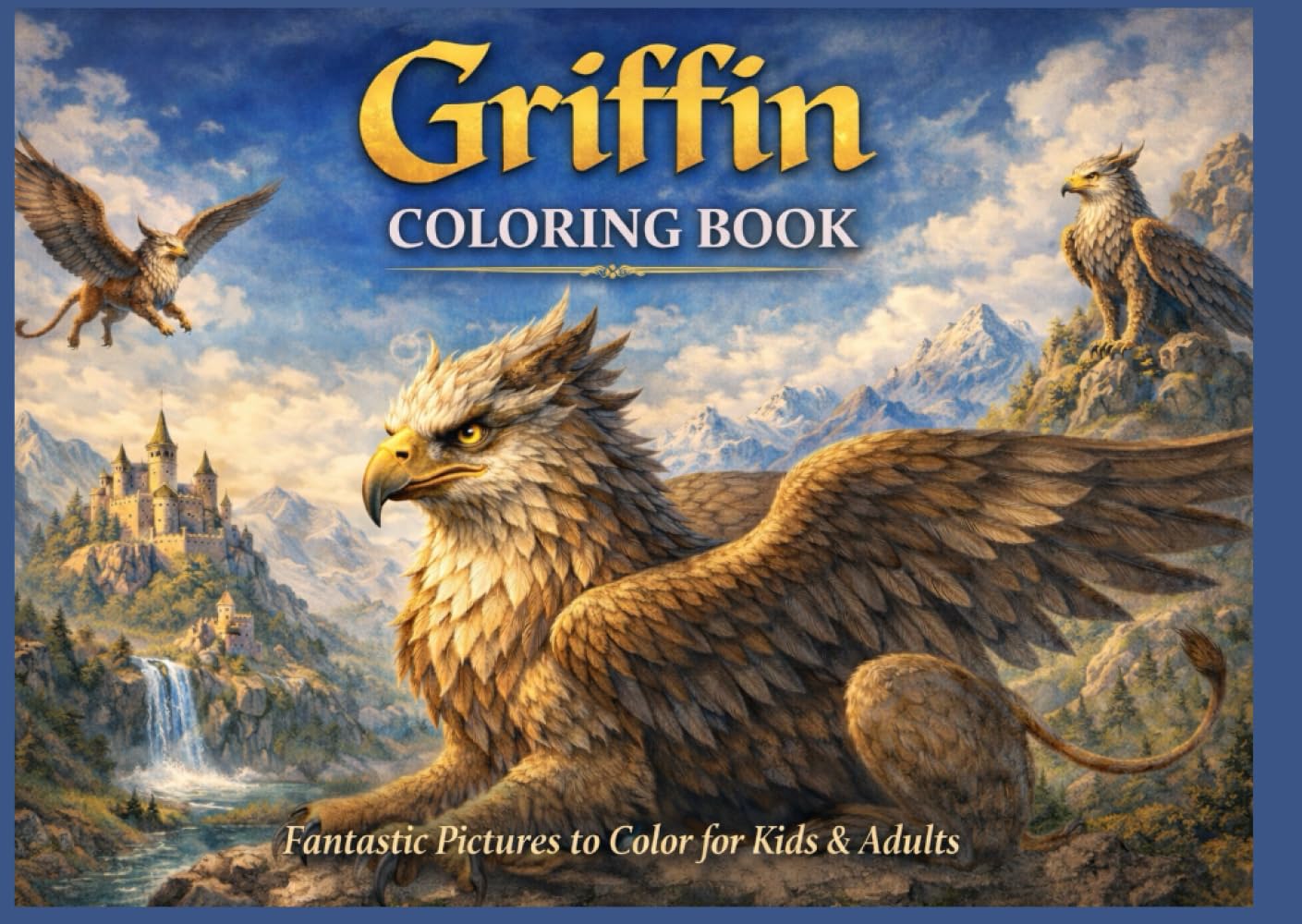 Griffin Coloring Book: Fantastic Pictures to Color for Kids & Adults (Fantasy-Ausmalbücher)