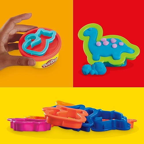 Miniatura 4 de Play-Doh Paquete de recuerdos de fiesta, paquete de 24 unidades de compuesto de modelado con cortadores, suministros para el aula para artes y
