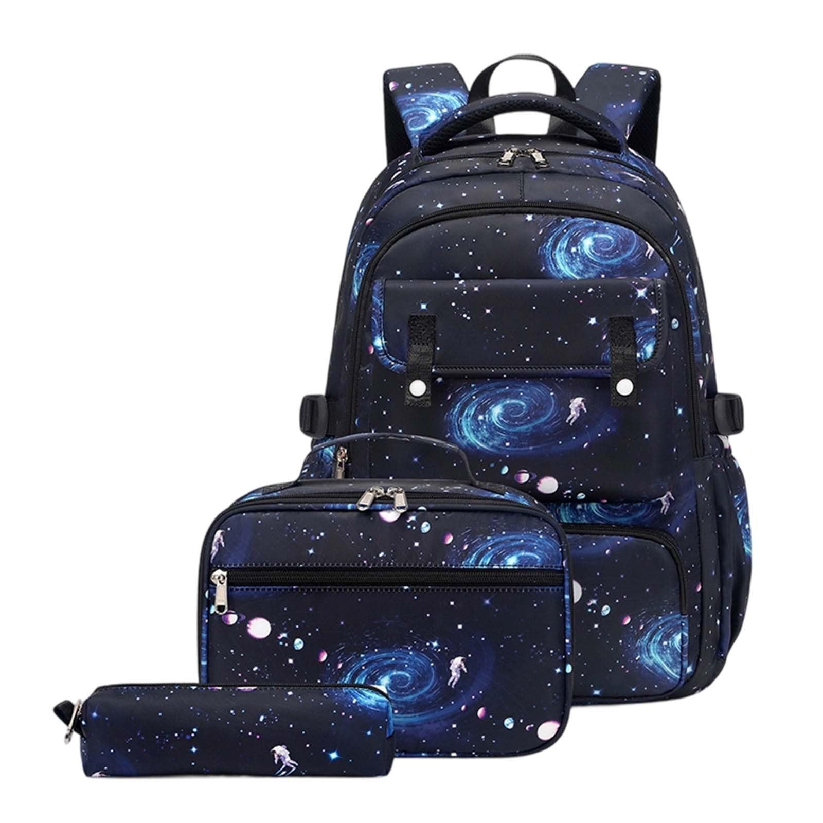 Zaino Elementari Bambina, Zaino Scuola Elementare Regolabile, Zaino per Bambini, Grande capacità, Borsa Scolastica per Ragazzi con Stampa a Stelle, Resistente e Leggero, per spostamenti quotidiani