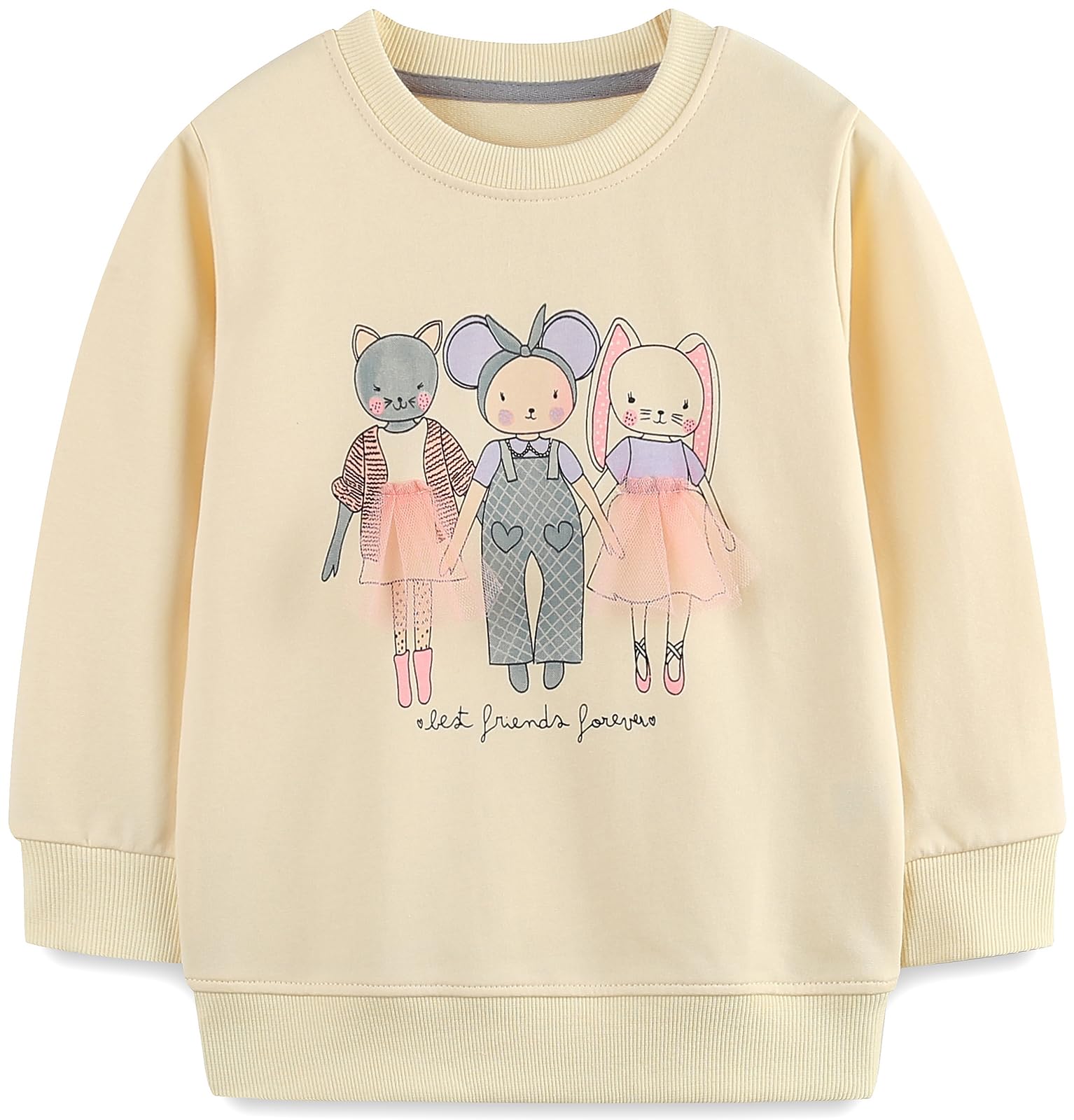 Girls Sweatshirt for Kids Cotton Top Casual Jumper Girl T Shirt Toddler Clothes Long Sleeve Pullover Age 1-12 Years — view 15