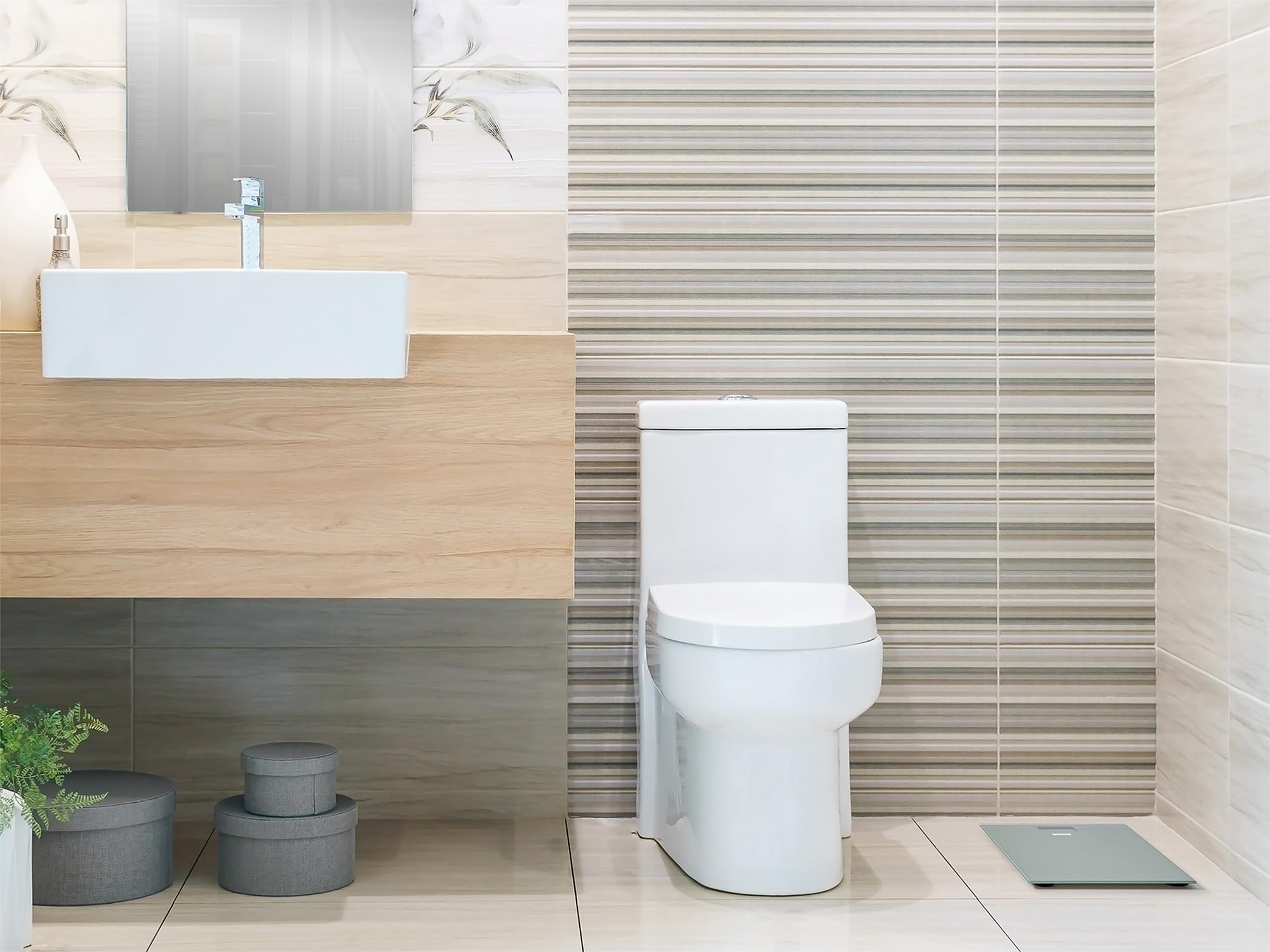 Corby Helmsley Digital Hotel Bathroom Scales in Gray