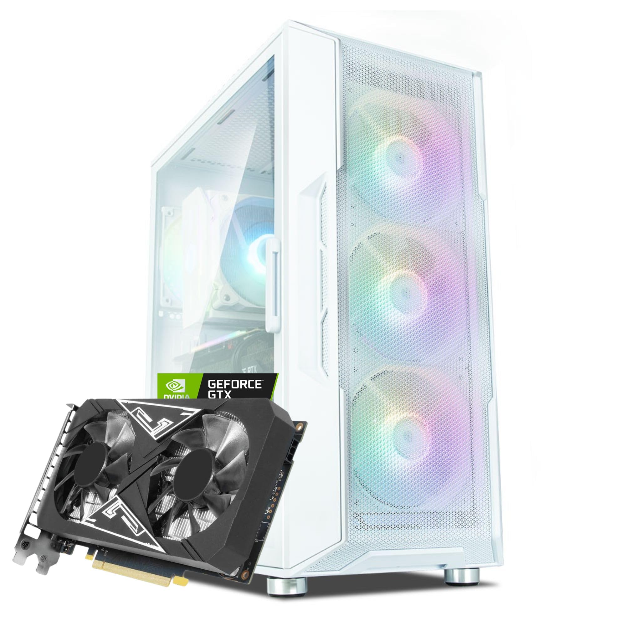 Ryzen5 5600 1660super 高性能ゲーミングPC ホワイト