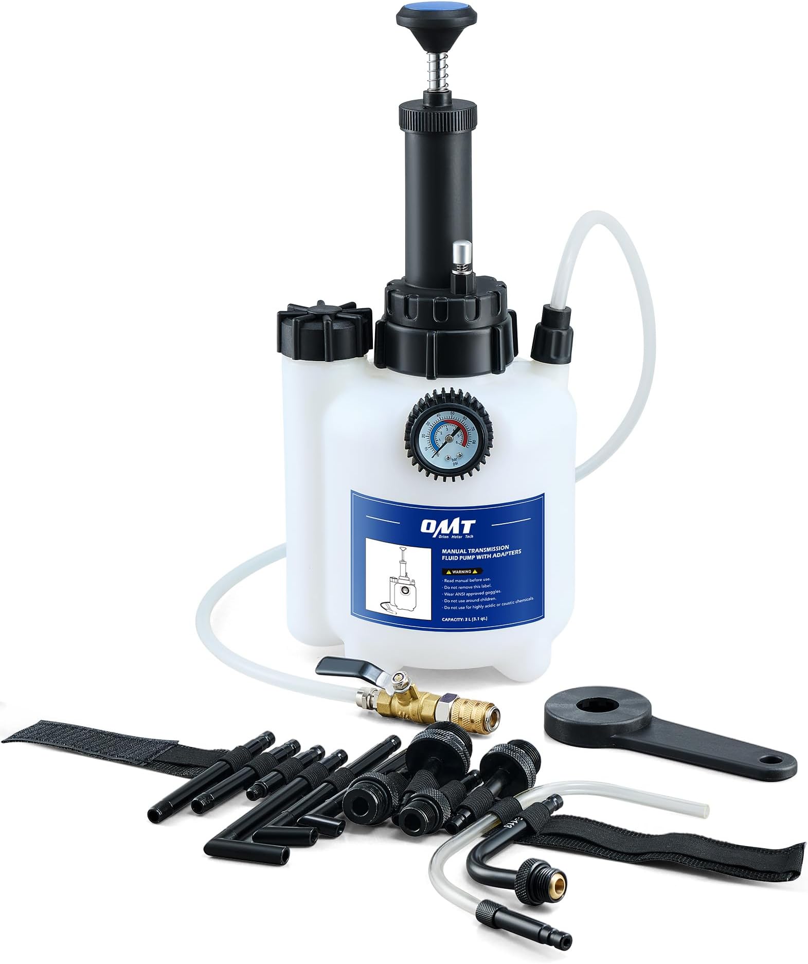 Orion Motor Tech Transmission Fluid Pump, 3L Transmission Filler Pump with 12pc ATF