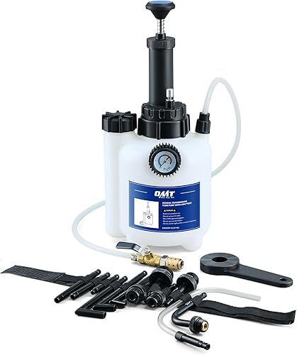 Bomba de Líquido de Transmisión Orion Motor Tech, Bomba de Llenado de Transmisión de 3L con 12 Adaptadores de Aluminio ATF, Bomba Manual de