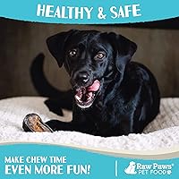 Vista 6 de Raw Paws Aros de vaca rellenos para perros, sabor a mantequilla de maní, (5 unidades) carne de res natural, pezuñas de vaca, mantequilla de maní