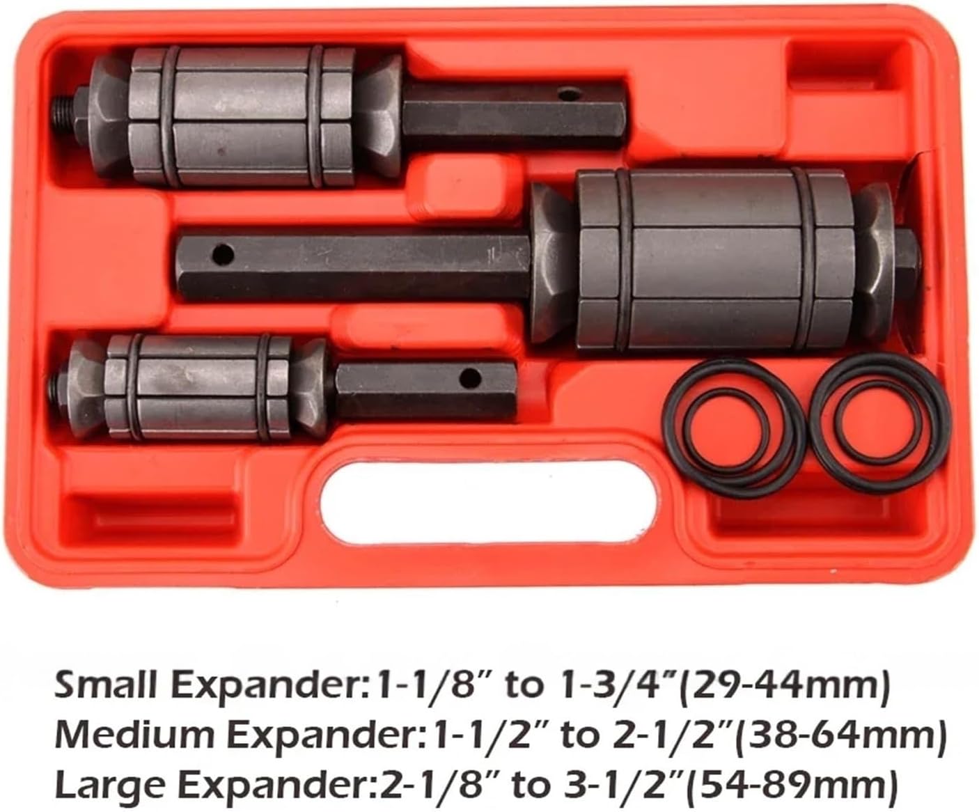 Tail Pipe Expander Tool Set 1-1/8" to 3-1/2" Car Exhaust Tail Tube Spreader Muffler Dent Remover Tool 29-89mm for Most Vehicles