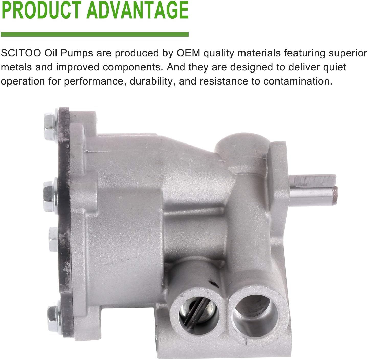 SCITOO Engine Oil Pump for Jeep Grand for Cherokee Wrangler Cherokee CJ5 CJ7 Comanche DJ5 Wagoneer & for Dodge Dakota for AMC 2.5L 4.0L 4.2L with Gasket M-81A M81A 3242141 3237844