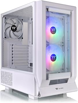 Thermaltake Ceres 350 MX/Snow/Mid Tower/CT140 ARGB Fan*2/CT140 Fan*1/Mesh & TG Front Panel/Hidden-Connector MB/CA-1Z3-00M6WN-00