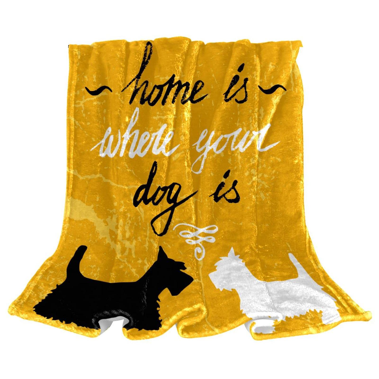 Couverture en peluche microfibre douce et chaude pour chien